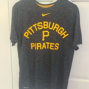 Nike Gray Dri-FIT Athletic Tee - Pittsburgh Pirates